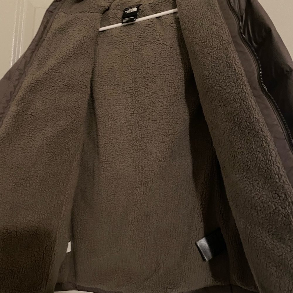 North face women coat Falcon brown sz Large